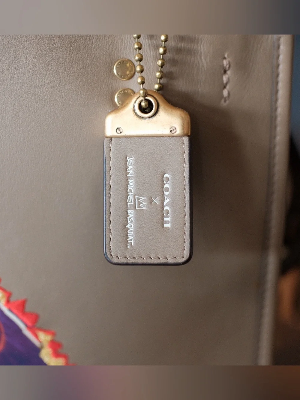Coach Rogue  Limited edition Basquiat Leather Logo Patch with Yellow Stitching - Picture 13 of 13